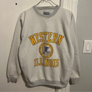 Gray Western Illinois University Sweater